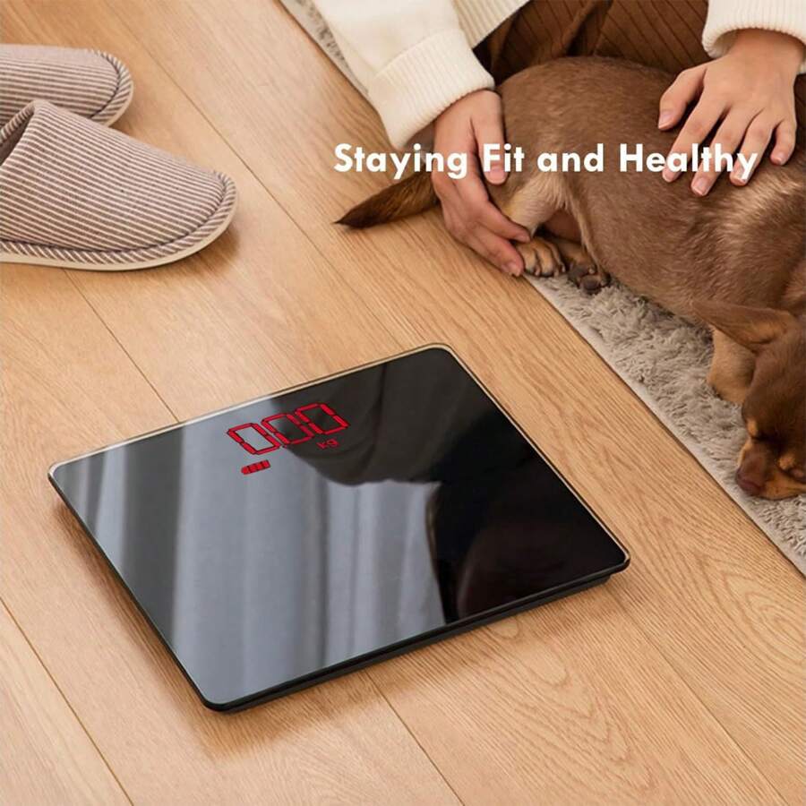 Digital Bathroom Scale For Body Weight With Hidden Display, Bath Scale For Accurate Weight Watching, Most Accurate For  Home Use, Black - Black - View 1