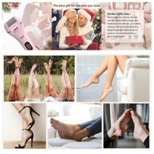 Limage électrique pour les pieds, éliminateur de callosités, kit d'outils de pédicure rechargeable, éliminateur de callosités pour les pieds avec 2 têtes de rouleau, 2 vitesses, affichage pour éliminer les talons gercés, les callosités et la peau dure