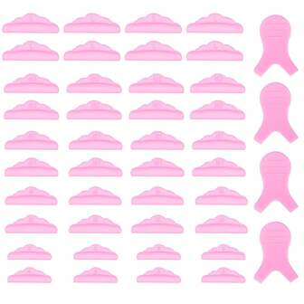 44 Pieces Lash Lift Rods,Silicone Eyelash Perming Curler Makeup Tools,5 Sizes S/M/M1/M2/L,Reusable Lash Lifting Pads