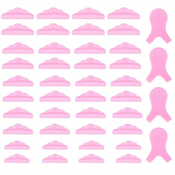 44 Pieces Lash Lift Rods,Silicone Eyelash Perming Curler Makeup Tools,5 Sizes S/M/M1/M2/L,Reusable Lash Lifting Pads