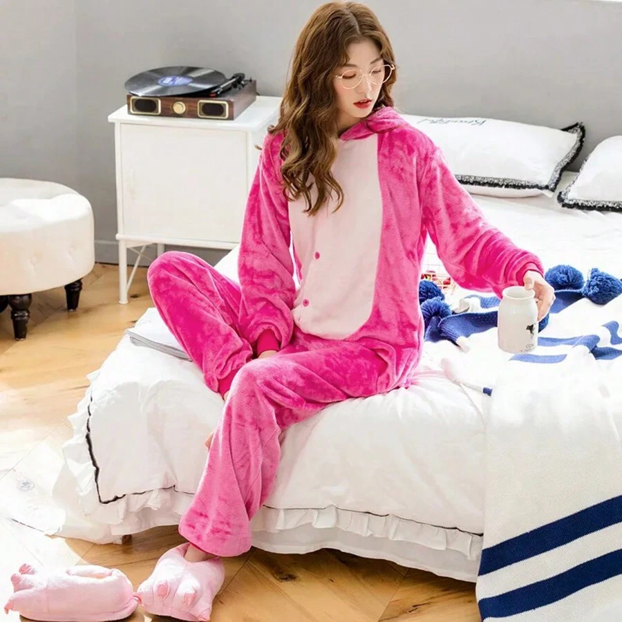 Pijamas completas calientitas  unisex mujer y hombre pijama en parejas disfraz anime cosplay costumes stichtch, pijamas de franela  para dama ropa de cartoon anime invierno mamelucos mameluco de dinosaurio   mono de gato y Panda, monos de animales, disfraces de Halloween y Chiristmas  ropa para el hogar regalo dormir , recuerdo adulto mameluco de chimuelo pijama caballero
