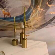 4 件/盒 2.0*25 厘米螺纹蜡烛棒，无烟无味，适用于家庭、餐厅、求婚和婚礼装饰、房间装饰、礼物