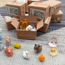 1件随机惊喜微型快递包裹，3D动物摆件 - 彩色 - 查看 12