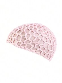 1 pieza Redecilla para el cabello hecha a mano para mujeres, gorra para dormir de unicolor para el cuidado del cabello Y2k - Multicolor - Ver 10