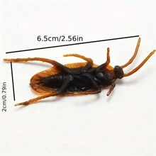 Funny Prank Toy Fake Cockroach, Novelty Realistic Cockroach Insect Toy Joke, Tricky Creepy Horrible Gag Gifts, Party Favors, Holiday Gifts, Halloween Party Supplies Fall Autumn,Christmas