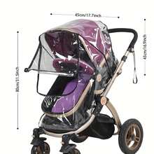 Stroller Rain Cover, High Landscape Stroller Rain Cover, Stroller Windproof Cover Universal Fit - Multicolor - View 9