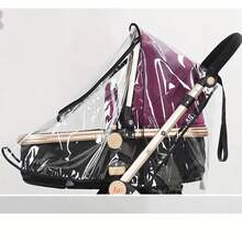 Stroller Rain Cover, High Landscape Stroller Rain Cover, Stroller Windproof Cover Universal Fit - Multicolor - View 2