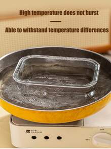 High Borosilicate Glass Food Storage Box Microwave Lunch Box Storage Lunch Box Office Worker Special Fresh-Keeping Bowl Student Lunch Box Kitchen Refrigerator Food Storage Box - Multicolor - View 7