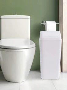 3 Packs 4.5 Gallon Trash Can With Swing Top Lid, Plastic Garbage Bin With Lid - 白色 - 查看 6