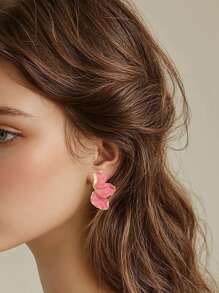Women Fashion Elegant Flower Earrings For Women
