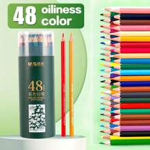 1 Conjunto de 12-48 cores de lápis de cor profissional à base de água, lápis de desenho à base de óleo para estudantes