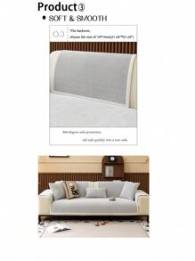 1pc 4-Season Chenille Jacquard Sofa Cushion Cover, Style Pet-Friendly Anti-Dirty Anti-Slip Sofa Protector, Spring & Autumn Anti-Scratch Sofa Slipcover, Suitable For L-Shaped Combination Sofa And 1/2/3/4-Seater Sofa