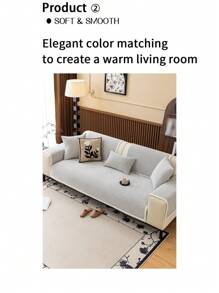 1pc 4-Season Chenille Jacquard Sofa Cushion Cover, Style Pet-Friendly Anti-Dirty Anti-Slip Sofa Protector, Spring & Autumn Anti-Scratch Sofa Slipcover, Suitable For L-Shaped Combination Sofa And 1/2/3/4-Seater Sofa
