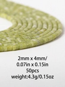 2*4mm/50 piezas Cuentas tubulares de colores múltiples - Cuentas espaciadoras hechas a mano para la fabricación de joyas - Para hacer pulseras, collares y aretes DIY - Regalo bohemio chic inolvidable