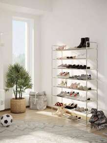 Organizador de zapatos de 8 niveles para armario, baño, entrada, estante con capacidad para 40 pares de zapatillas, tacones, botas - Multicolor - Ver 1