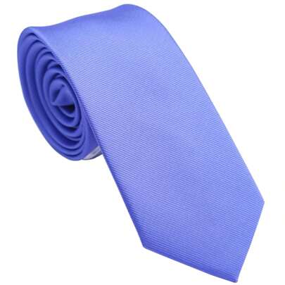 Skinny Ties For Men, Solid Color 2.5 Inch Slim Neckties 5 Pack Plain Tie