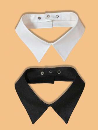 1/3pcs Detachable Shirt Collar, Casual Fashion Versatile Adjustable Collar For Dress For Christmas Decor