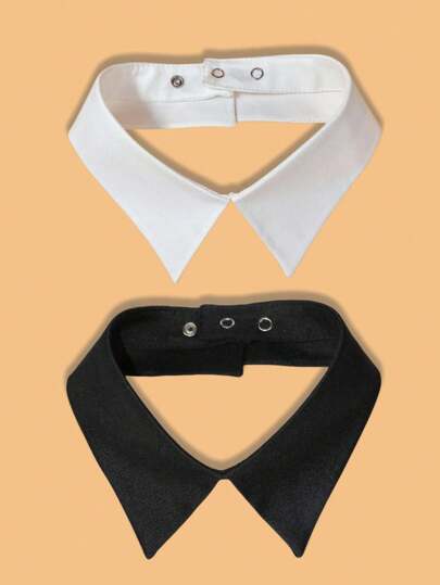 1/3pcs Detachable Shirt Collar, Casual Fashion Versatile Adjustable Collar For Dress For Christmas Decor
