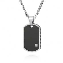 Customized Engraved Text Necklace, Personalized Photo Necklace For Men, Memorial Gift