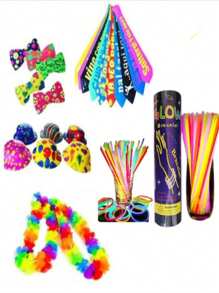 KIT Paquete 110 Articulos Neon Led Para Batucada Básico XV Años, Bodas, Cumpleaños Party Buen Regalo - Multicolor - Ver 1