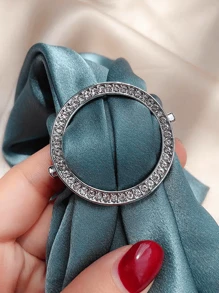 3pcs Women's Shirt Collar Clip, Scarf Clip, Belt Clip Fashion Metal Clothing Accessories Rings Suit For T-Shirts (2 Gold, 1 Silver) Women Brooch