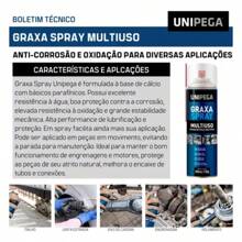 Unipega Spray Grease 300ml Multipurpose High Quality Anti-Rust Lubricates And Protects - Trong sáng - Xem 3