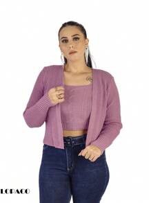 Women Sweater Co-Ords - Màu Lilac Tím - Xem 5