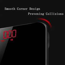 1入組數顯鋼化膜體內脂肪適用於家用的使用 - 黑色 - 查看 3