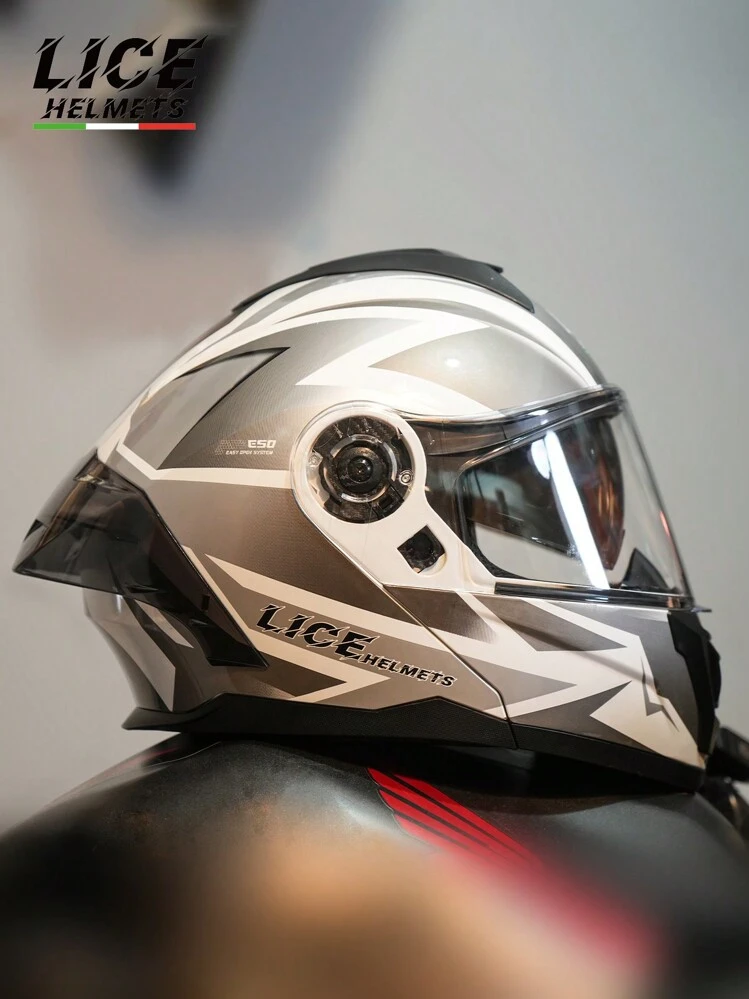 Favoto Casque de Moto Intégral, Casque de Scooter Respirant pour Femme Homme Adultes, Protection de Sécurité, Certifié ECE, 59-60cm Noir