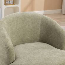 Swivel Barrel Chair, Small Swivel Accent Chair Comfy Round 360° Chenille Swivel ArmChair, Modern Round Accent Arm Chairs For Living Room Bedroom Nursery - 查看 4