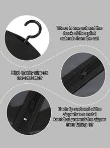 1 zestaw wieszaków na peruki, uchwyt na przedłużki do włosów, przechowywanie peruk na wiele peruk, torby do przechowywania z wieszakiem, uchwyt na perukę, pyłoszczelny, przechowywanie przedłużek do włosów z haczykiem, przedłużki do włosów, peruki i akcesoria (czarne) gorący róż, fioletowy, 1 szt. wieszaka na perukę i 1 szt. przechowywania peruk