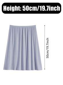 3pcs/1pc Women's Waist Cincher Anti-Static Anti-Light Inner Lining Lace Decor Long Midi-Length Skirt Slip, Elastic And Adjustable Waistband, Multiple Colors & Sizes (One Size Fits All) Valentine's Day Summer, School Fall, Autumn, Halloween