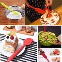 硅胶刮刀，橡胶刮刀耐热无缝一体式设计不粘柔性刮刀烘焙搅拌工具 - 彩色 - 查看 10