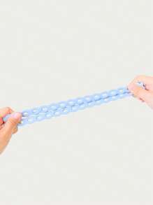 1 pieza Clip universal de chupete de silicona, correa de sujeción de mordedor de bebé para cochecito, cadena portachupete - Multicolor - Ver 6
