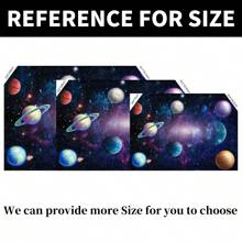 1 buc Fundal de fotografie cu planetă înstelată 210 * 150 cm / 150 * 100 cm / 100 * 75 cm Decorațiune de petrecere colorată cu planetă pentru petrecere de ziua de naștere, petrecere pentru copii, botez, fundal de studio fotografic