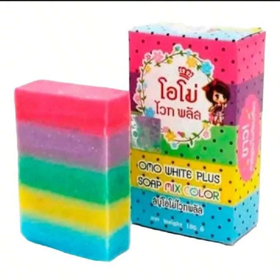 Jabón Arcoiris Aclarante Hidratante Blanqueador para el Cuidado de la Piel - Rojo y blanco - Ver 1