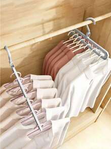 Rotating Hangers, Stacked Hangers, Wardrobe Storage Hangers, Folding Hangers, Wardrobe Hangers, Storage Racks, Multifunctional Wardrobe Storage Racks, Suitable For Homes And Dormitories - Multicolor - View 3