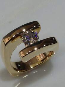 1pc Fashionable Women Elegant Luxury Unique Ring, Wedding Engagement Party Halloween Jewelry Gift