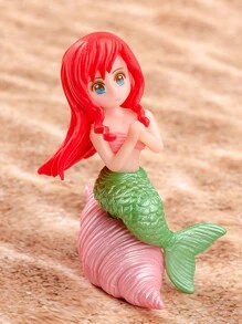 1pc Miniature Mermaid Figurines, Garden Accessories For Crafts, Terrarium, Miniature Moss Landscape Decorations, Birthday Cake Decoration Fly Wing Figurines(Some Parts Are Sent Random)