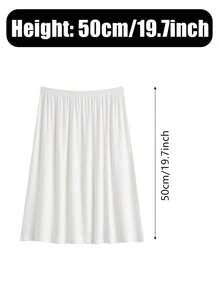 3pcs/1pc Women's Waist Cincher Anti-Static Anti-Light Inner Lining Lace Decor Long Midi-Length Skirt Slip, Elastic And Adjustable Waistband, Multiple Colors & Sizes (One Size Fits All) Valentine's Day Summer, School Fall, Autumn, Halloween