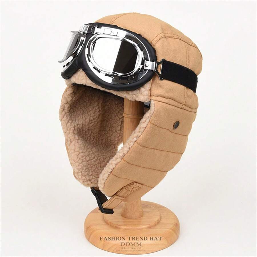 Unisex Aviator Trapper Hat, Warm Ear Protection Winter Outdoor Ski Hat, Suitable For Cycling - Multicolor - View 1