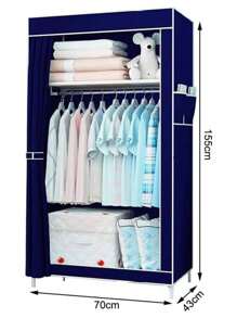 Closet Armario Con Puerta Organizador Ropa Zapatos Portatil 3 NIVELES - Multicolor - Ver 4