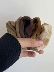 4 件装女士高弹力发带，无缝马尾辫夹，可爱发饰 - 彩色 - 查看 10