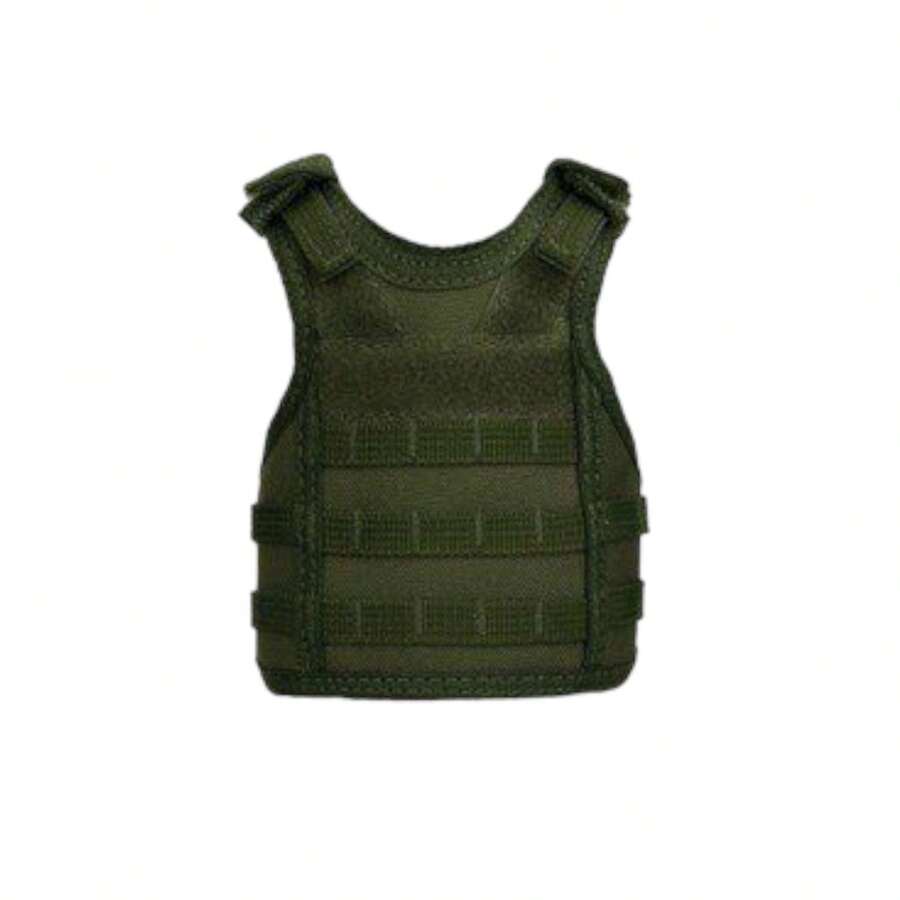 Mini chaleco tactico termo, botella, ajustable, molle Y otros usos PJD - Verde militar - Ver 1
