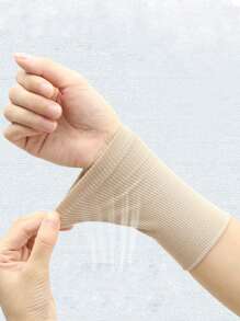 Zhenyanyouyun 1 Pair Unisex Breathable Sports Wrist Sweatband, Summer Thin Model/Winter Thick Absorbent Elastic Scarred Wrist Protector Sleeves Cover Arms