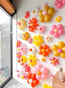 10/20/30 Balloon Plum Blossom Clip Flat Ring Buckle Wedding Room Decoration Party Birthday Supplies Decoration Styling Buckle Clip Balloon Accessories