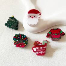 Bộ 5 phụ kiện tóc hình bông tuyết cây thông Noel cho nữ (Kẹp áo len, dây buộc tóc, kẹp tóc) Tai hươu - Nhiều màu - Xem 18