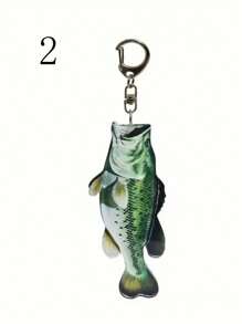 1 pieza Llavero de acrílico con percha para entusiastas de la pesca, llavero multifuncional, regalo para decoración - Multicolor - Ver 4