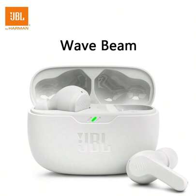 JBL Original JBL WAVE BEAM Wireless Bluetooth Earphones Support JBL Headphones APP/32 H Playtime Vibe Beam TWS True Wireless Earbuds