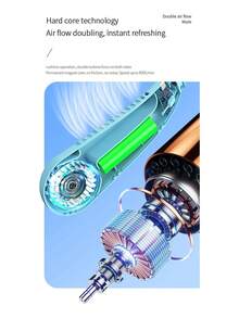 Ventilador Portátil Color Al Azar Recargable De Cuello - Multicolor - Ver 6